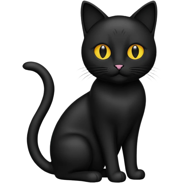 cat silhouette emoji