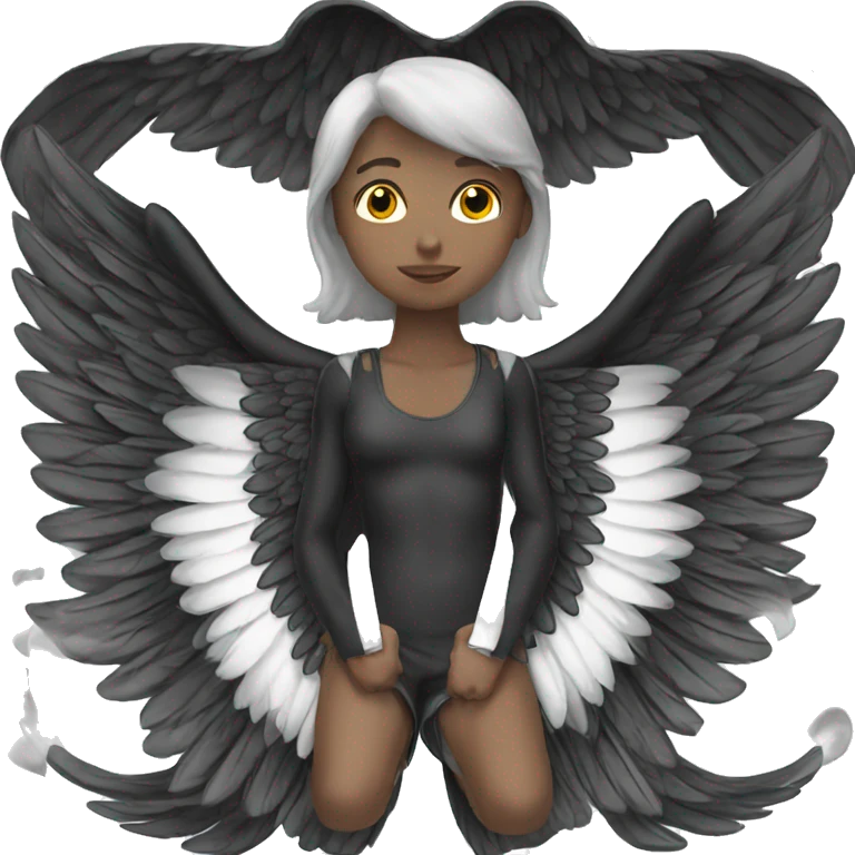 black angel wing emoji