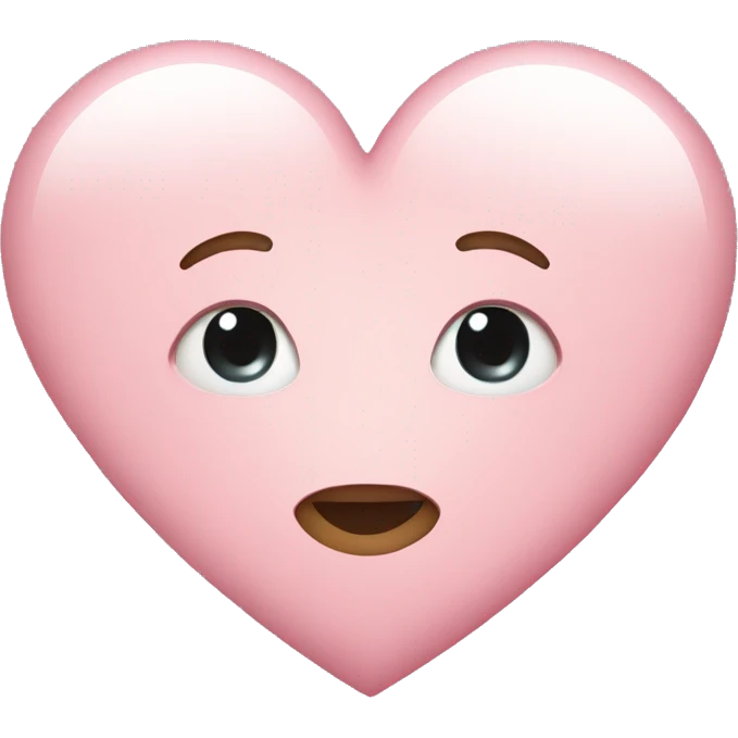Light pink heart emoji