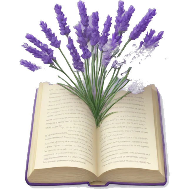 Lavender book emoji