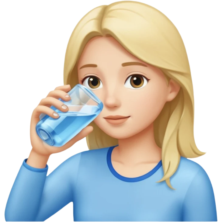 drinking water emoji