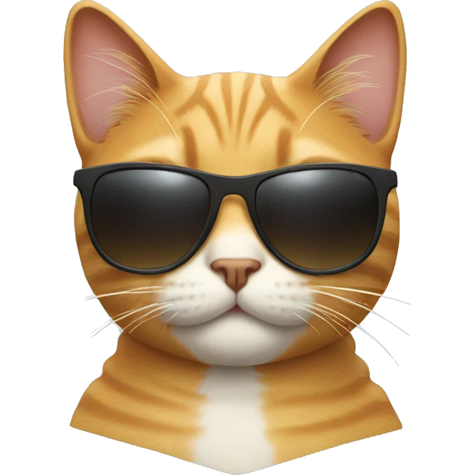 Cat with sunglasses emoji