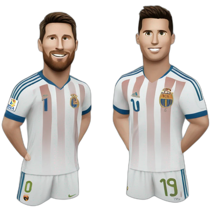 Messi et ronaldo emoji