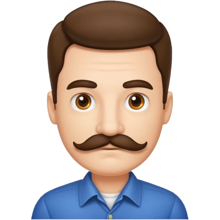 mustache man emoji