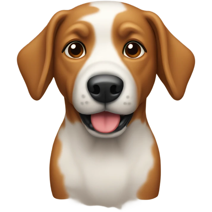 Dog pooping emoji