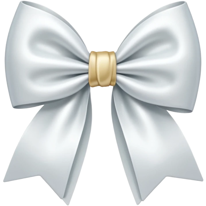 white satin bow emoji