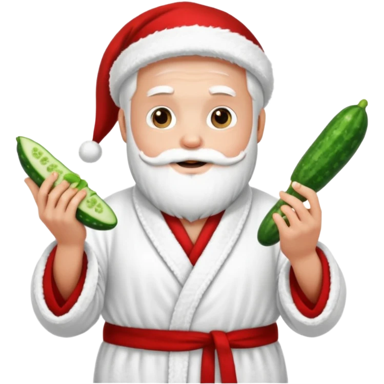 Santa having a spa day emoji
