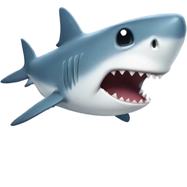 sad shark emoji