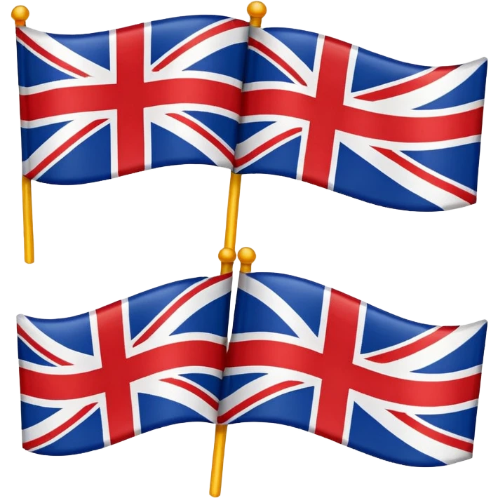 british and AMERICAN flags emoji