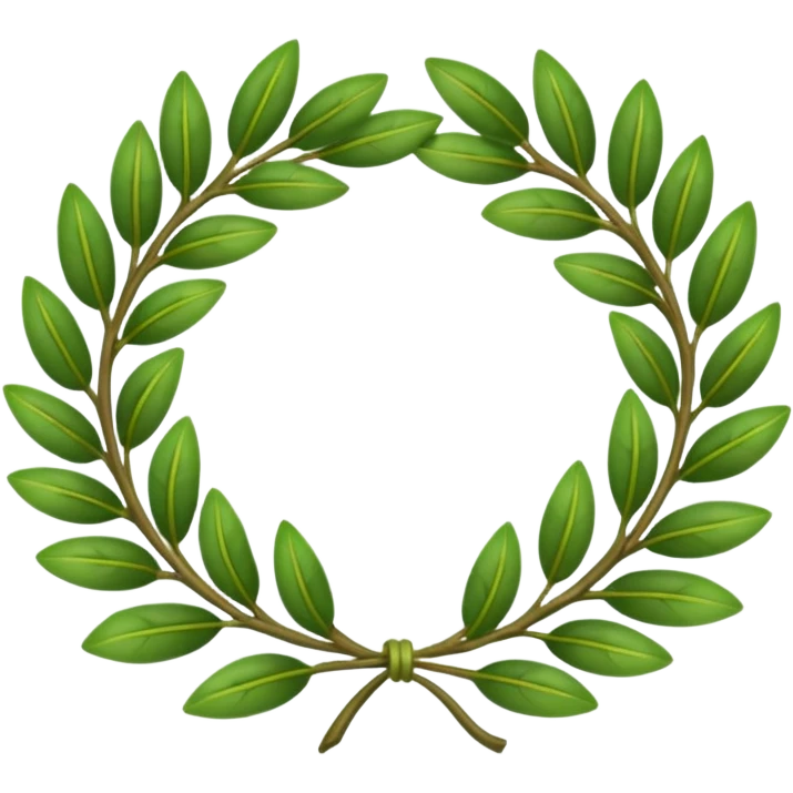 Create a laurel wreath for graduation in university emoji