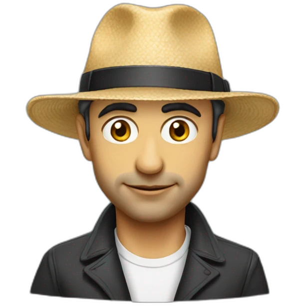 Zemmour avec chapeau emoji