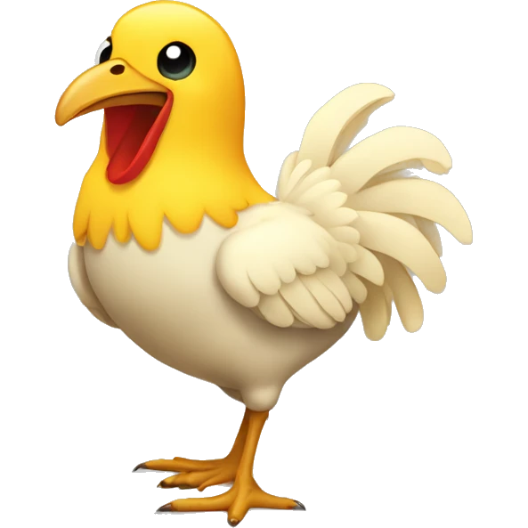 Pollito peleando emoji