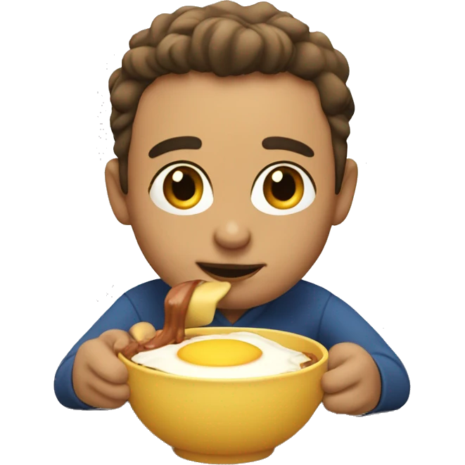 Me eating breakfast  emoji