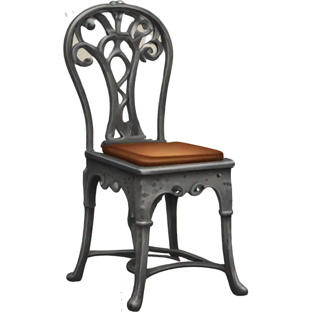 antique iron chair emoji