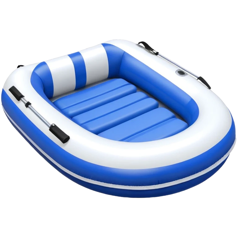 round inflatable boat with several seats with backrests around the perimeter emoji