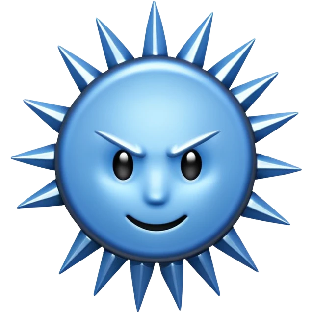 the discord verifed  tickmark which doesnt have a face which is a circle and has a spikey border emoji