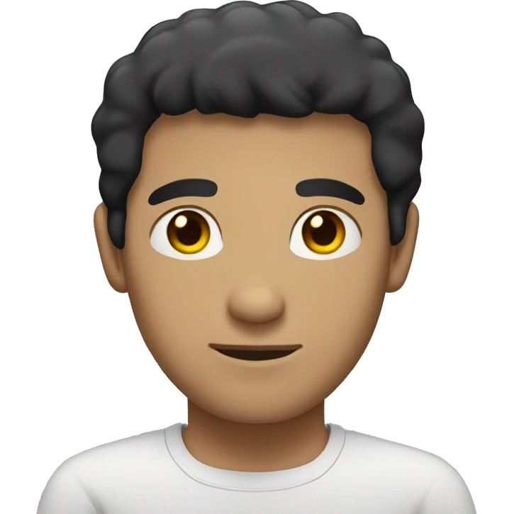 white man with black hair  standing with hands crossed emoji