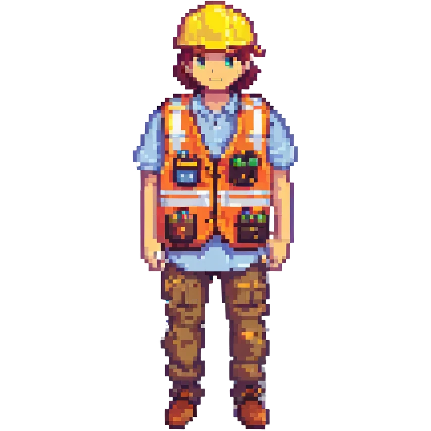 pixel art safety vest emoji
