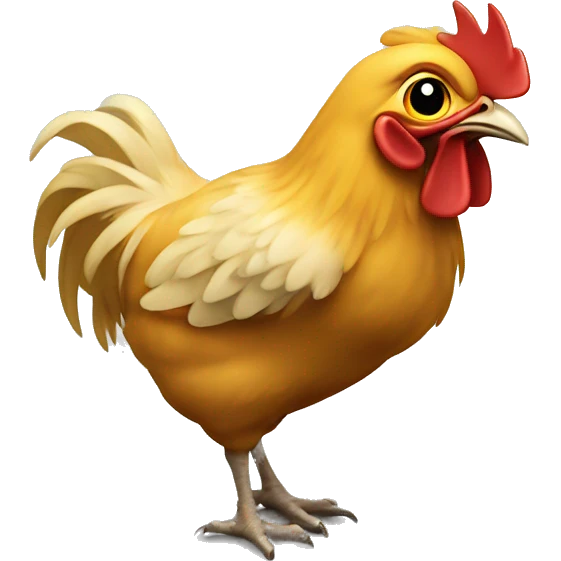 Gallina robando emoji