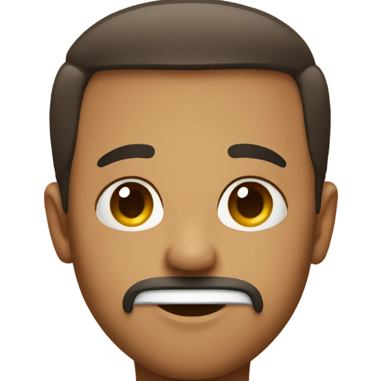 Straight face emoji