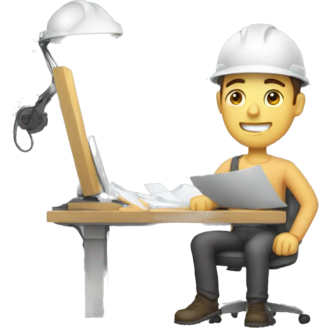 man doing imporant work  emoji