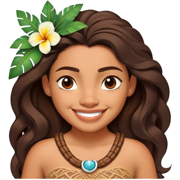 Moana from Disney emoji