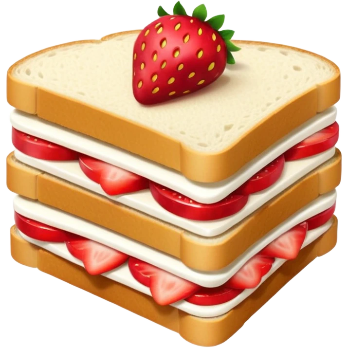 Strawberry sandwich   emoji
