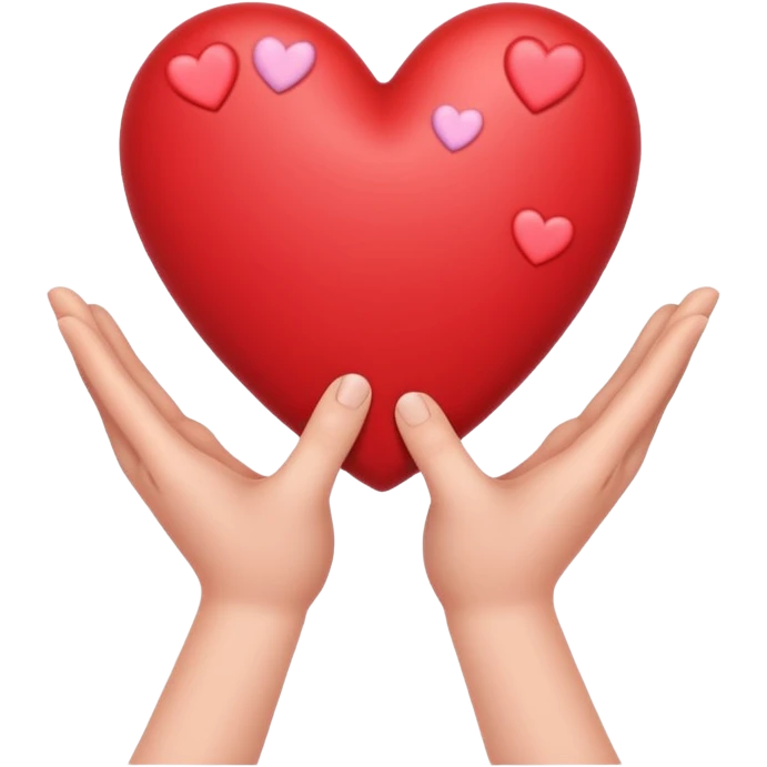 Hello hand with hearts  emoji
