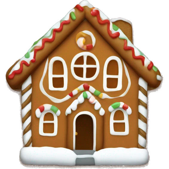 ginger bread house  emoji