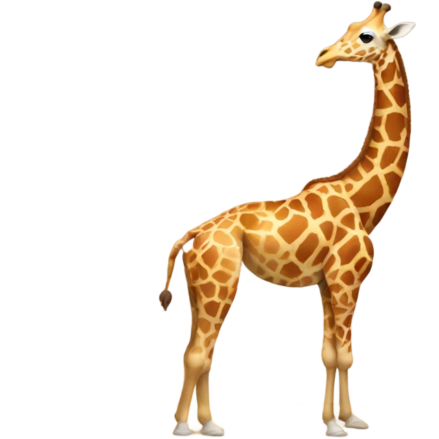 Giraffe doing yoga emoji