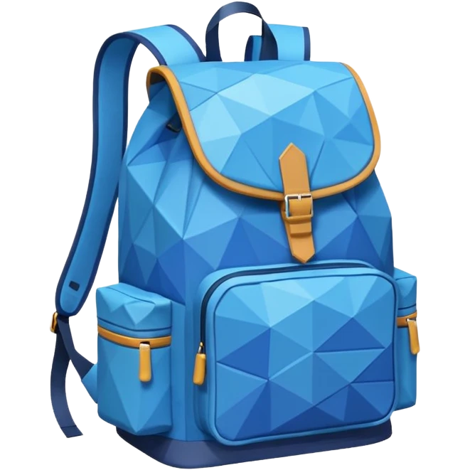 backpackk emoji low poly  emoji