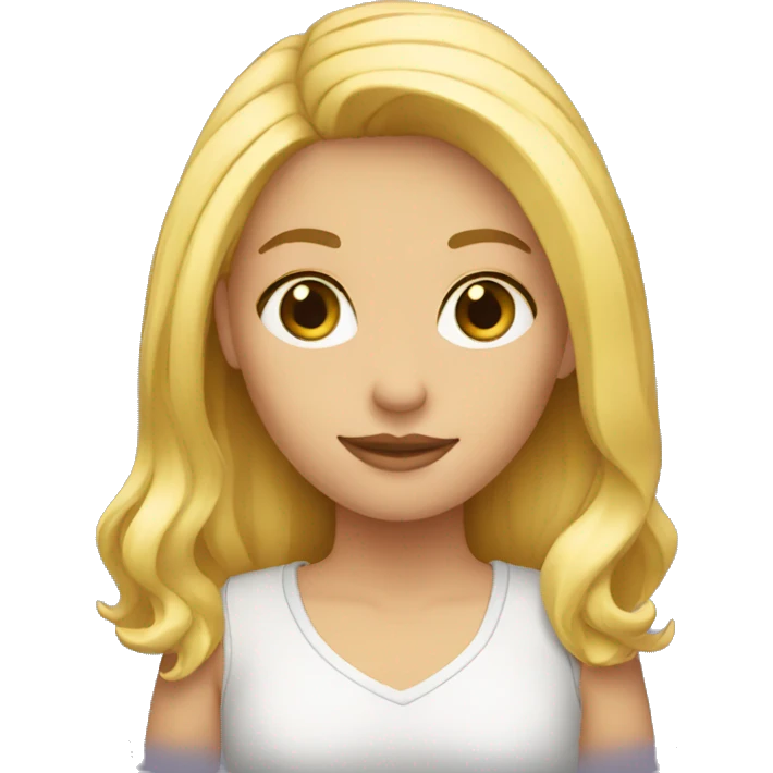 Une fille blonde emoji