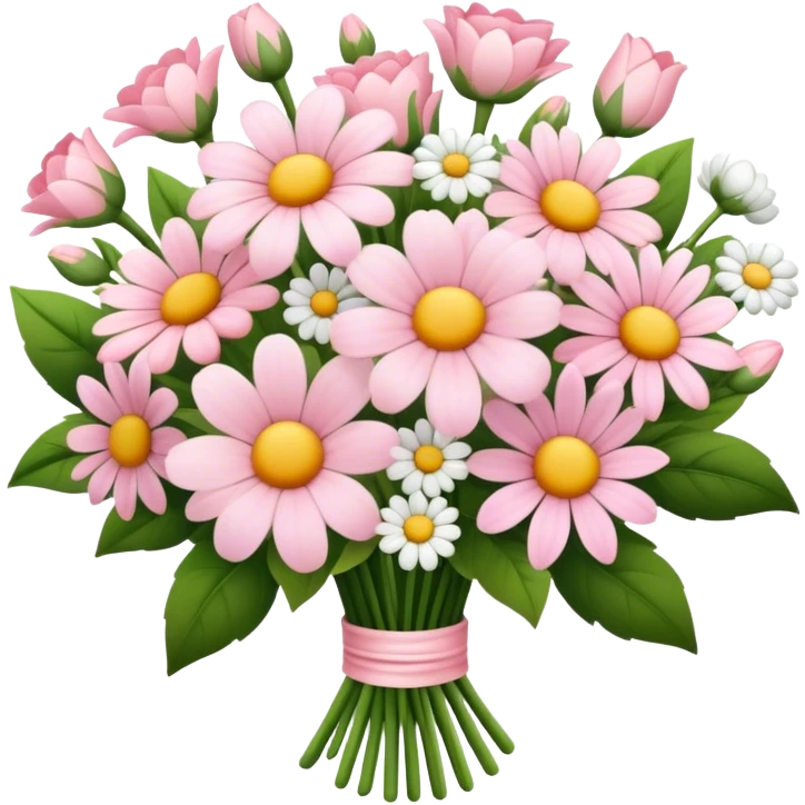 pale pink flower bouquet  emoji