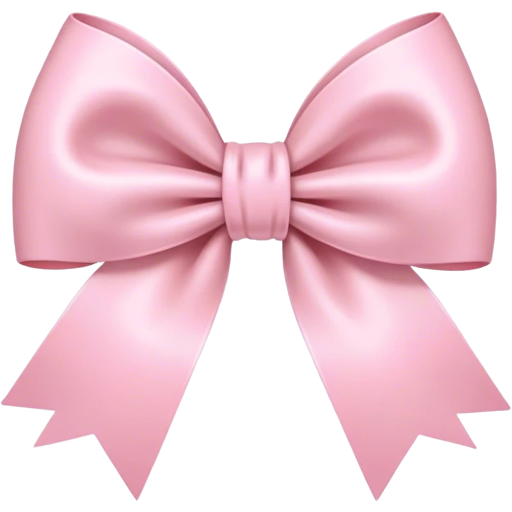 light pink bow on light pink bow emoji