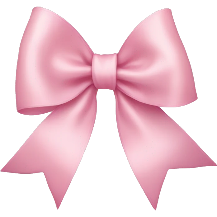 light pink ribbon bow emoji