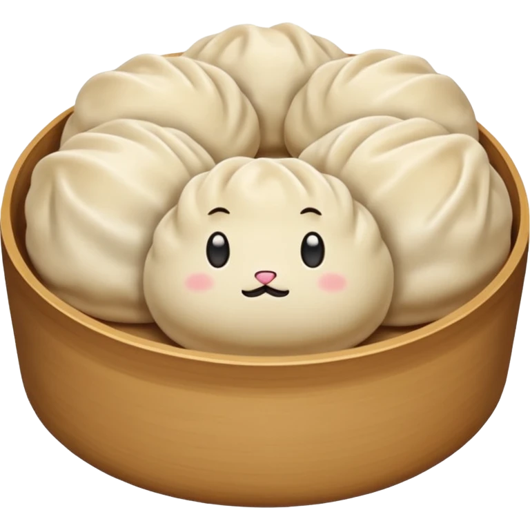 dumpling bun (no face) emoji