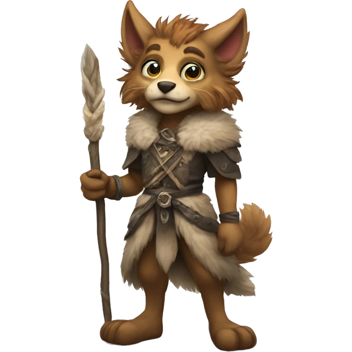 Fantasy furry anthropomorphic full body emoji