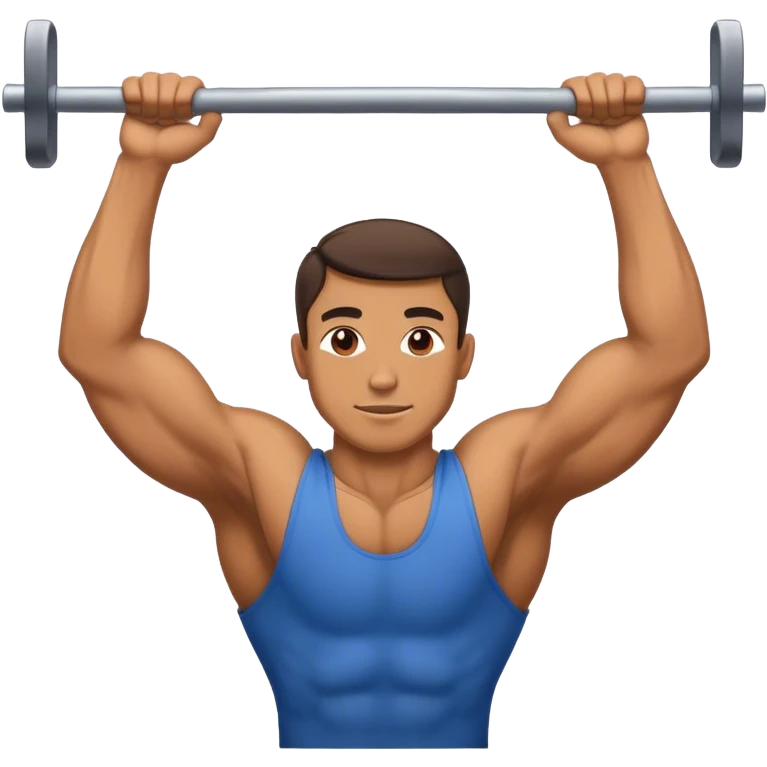 man doing pull ups emoji