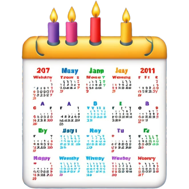 new year calendar emoji