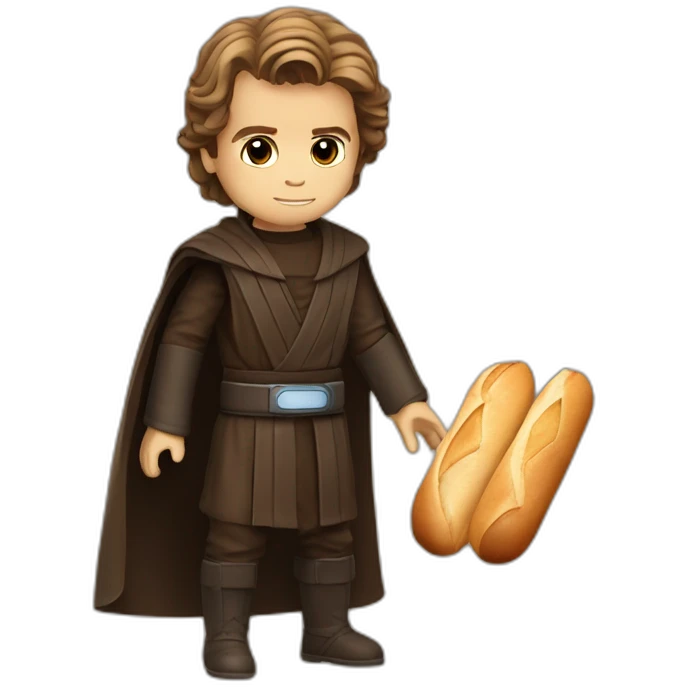 anakin skywalker avec une baguette magique emoji