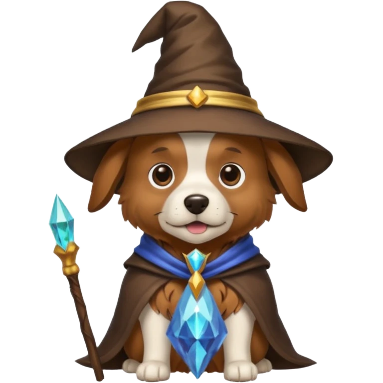 Dog wizard emoji