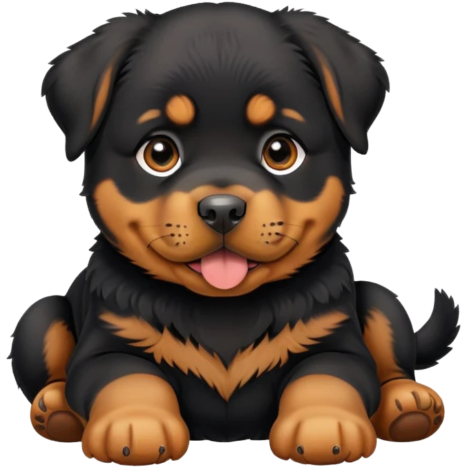 Rottweiler puppy emoji