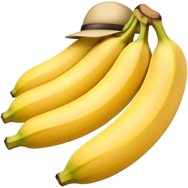 Banana with a hat emoji