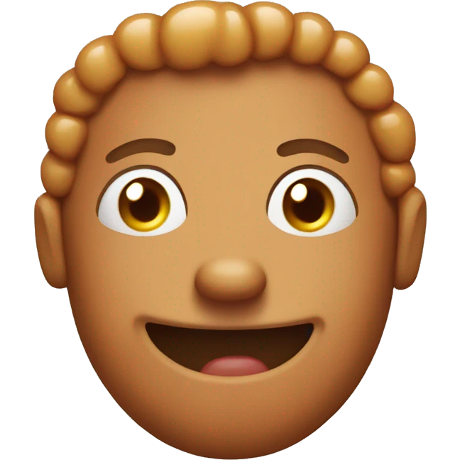 baked bean with smile emoji