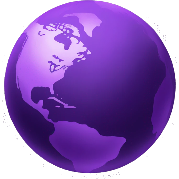 purple north america planet earth emoji