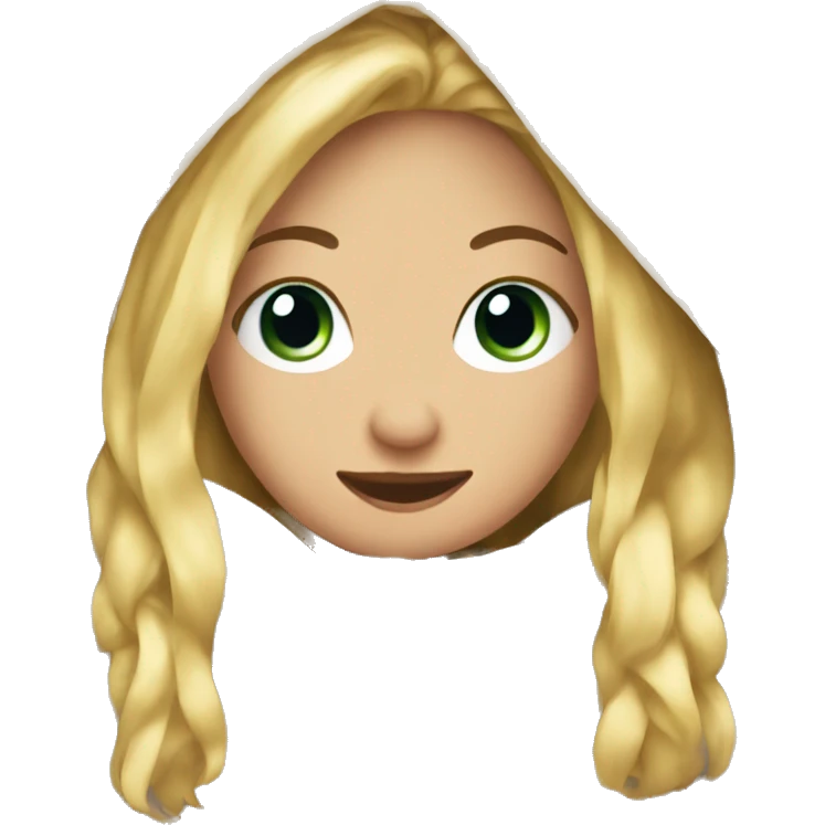 pretty blonde girl in cozy blanket emoji