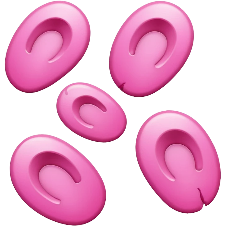 Pink fingerprints emoji