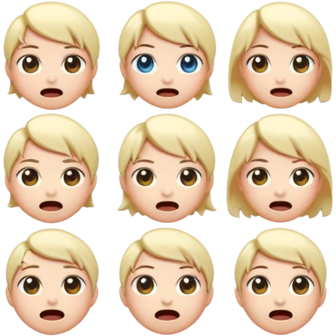 Create anime-inspired emoji faces in a soft Genshin Impact–style.
Expressive glossy eyes, smooth clean linework.
Moods: happy, shocked, crying, angry, smug, excited.
Pastel colors with soft glow.
Clear at small sizes, transparent background. emoji