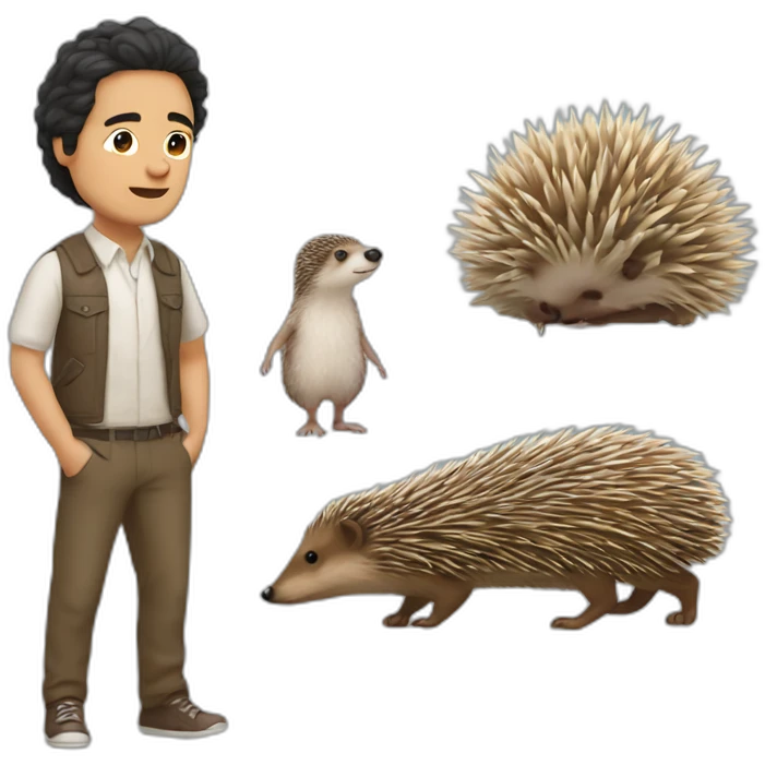 Darwin Nunez with a hedgehog body emoji