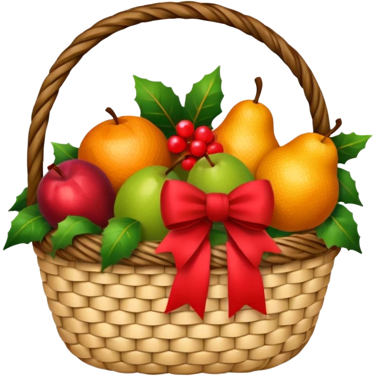 Christmas basket emoji